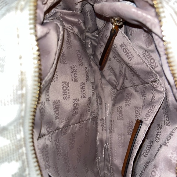 Michael Kors Cream and Brown Shoulder Bag USED!!!! In great condition!!!! - Picture 5 of 8